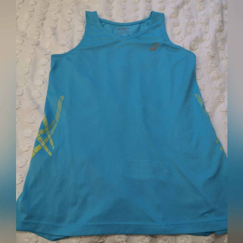 ASICS Blue Women's Sleeveless Performance Tank Top – Size L